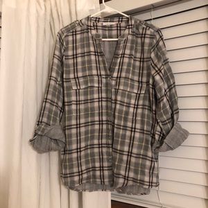 Calvin Klein plaid button down